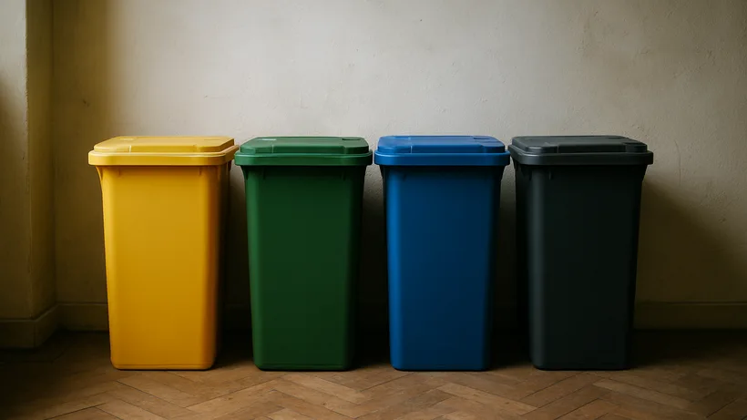 Odvojeni spremnici za razne vrste otpada - Zagreb
